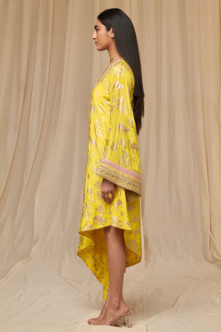 Lemon Yellow Oasis Kaftan