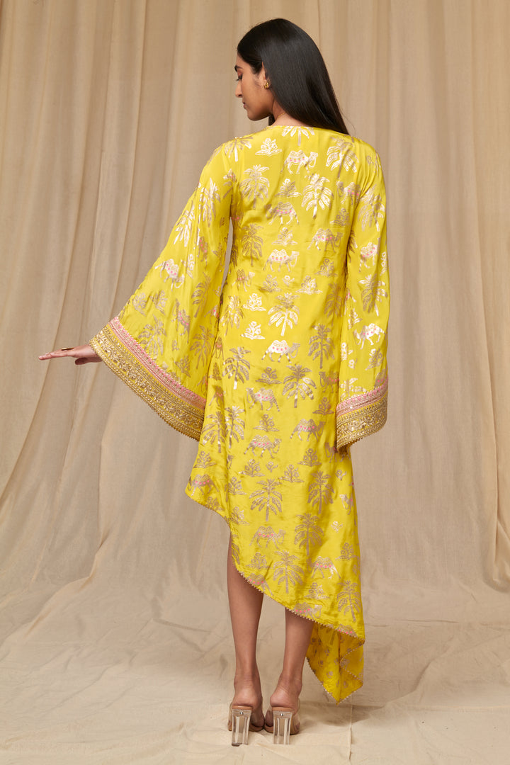 Lemon Yellow Oasis Kaftan