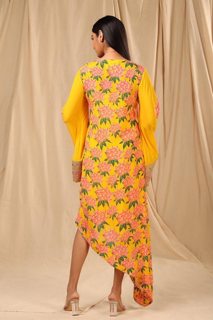 Sunshine Yellow Candy Swirl Kaftan