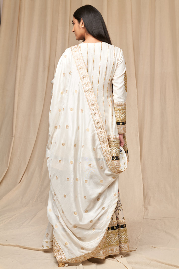 Ivory Oasis Sharara Set
