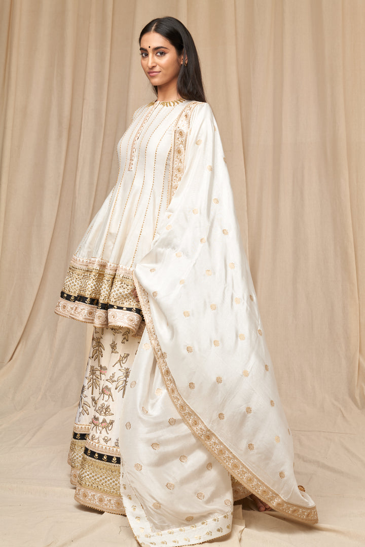 Ivory Oasis Sharara Set