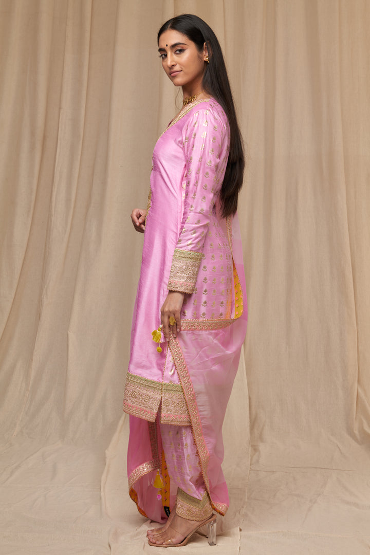 Pink Wallflower Salwar Set