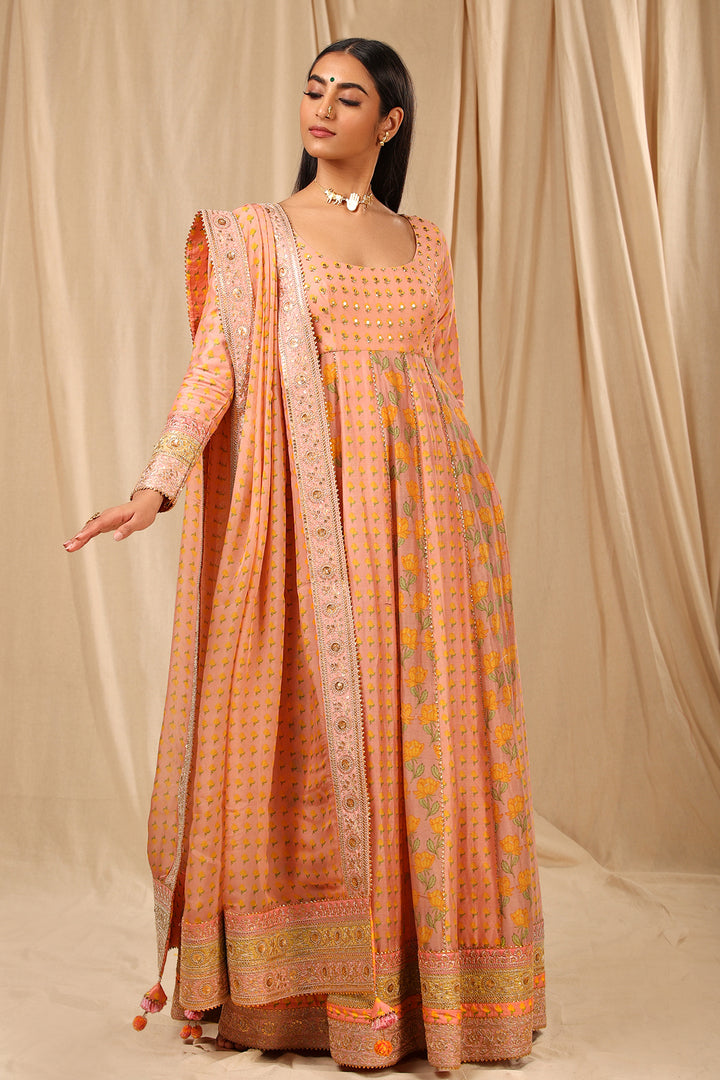 Rosepink Bloomingdale Anarkali Set