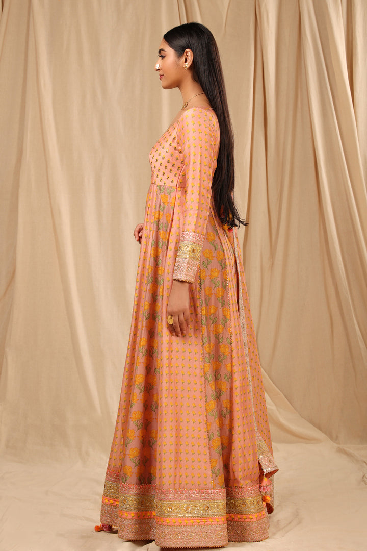 Rosepink Bloomingdale Anarkali Set