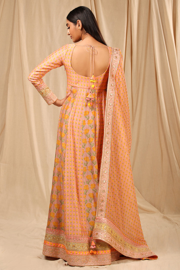 Rosepink Bloomingdale Anarkali Set