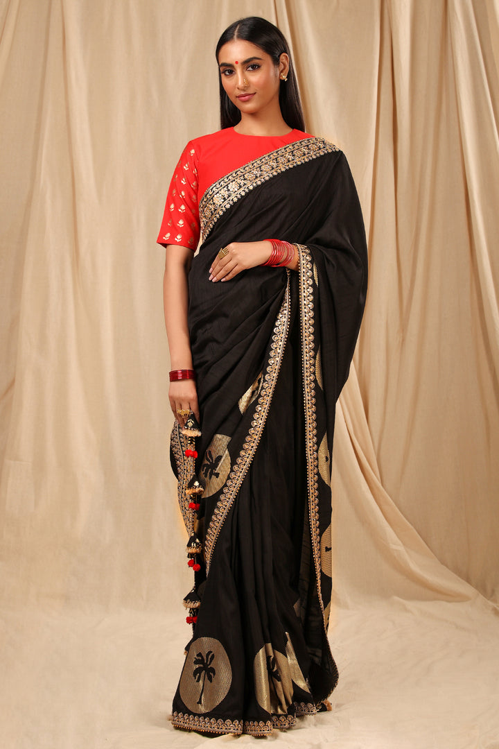 Black Coco Saree