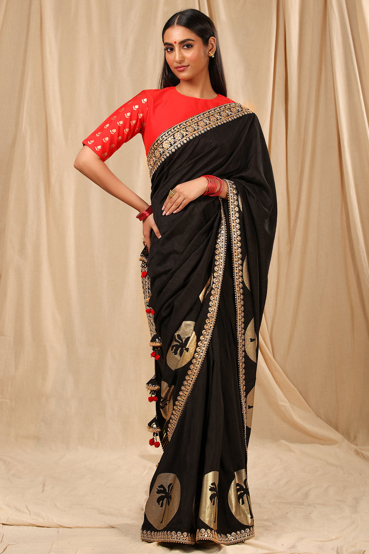 Black Coco Saree