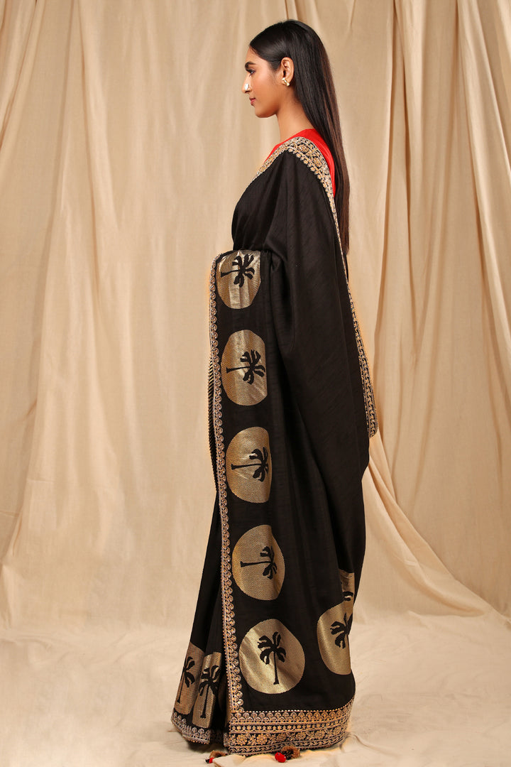 Black Coco Saree