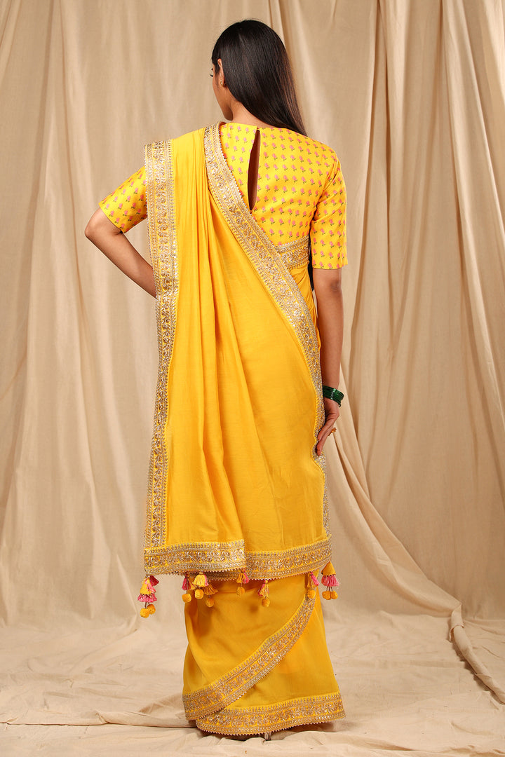 Yellow Lily Saree