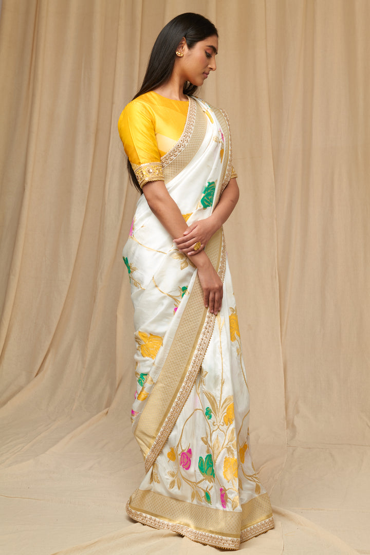 Pink Popsicle Jacquard Saree