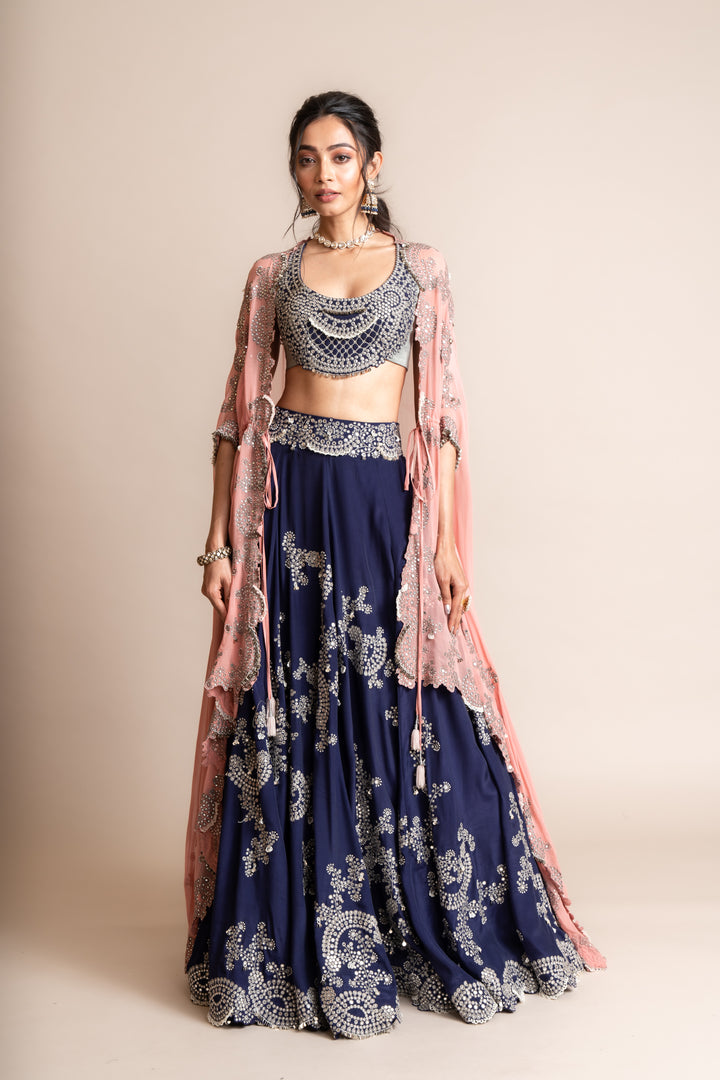Embroidered Lehenga Set -8