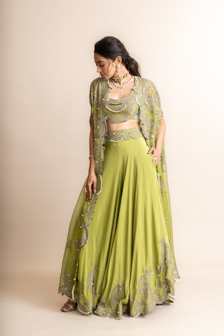 Cape With Sharara Set - 1