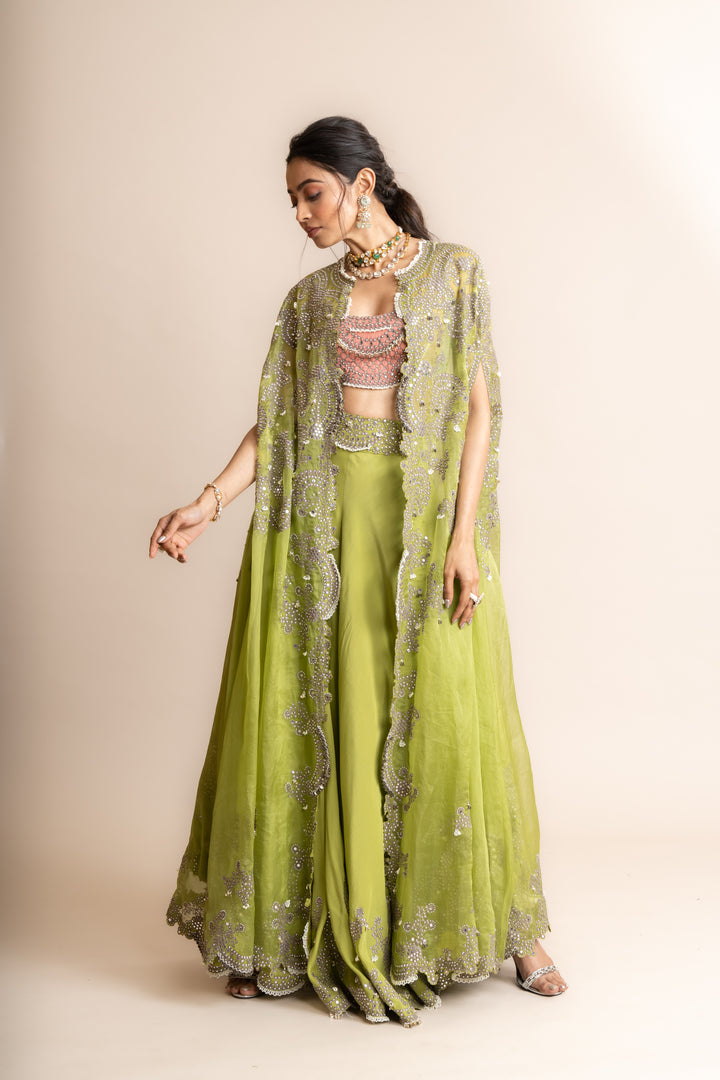 Cape With Sharara Set - 2