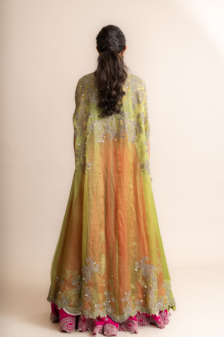 Cape With Sharara Set - 4