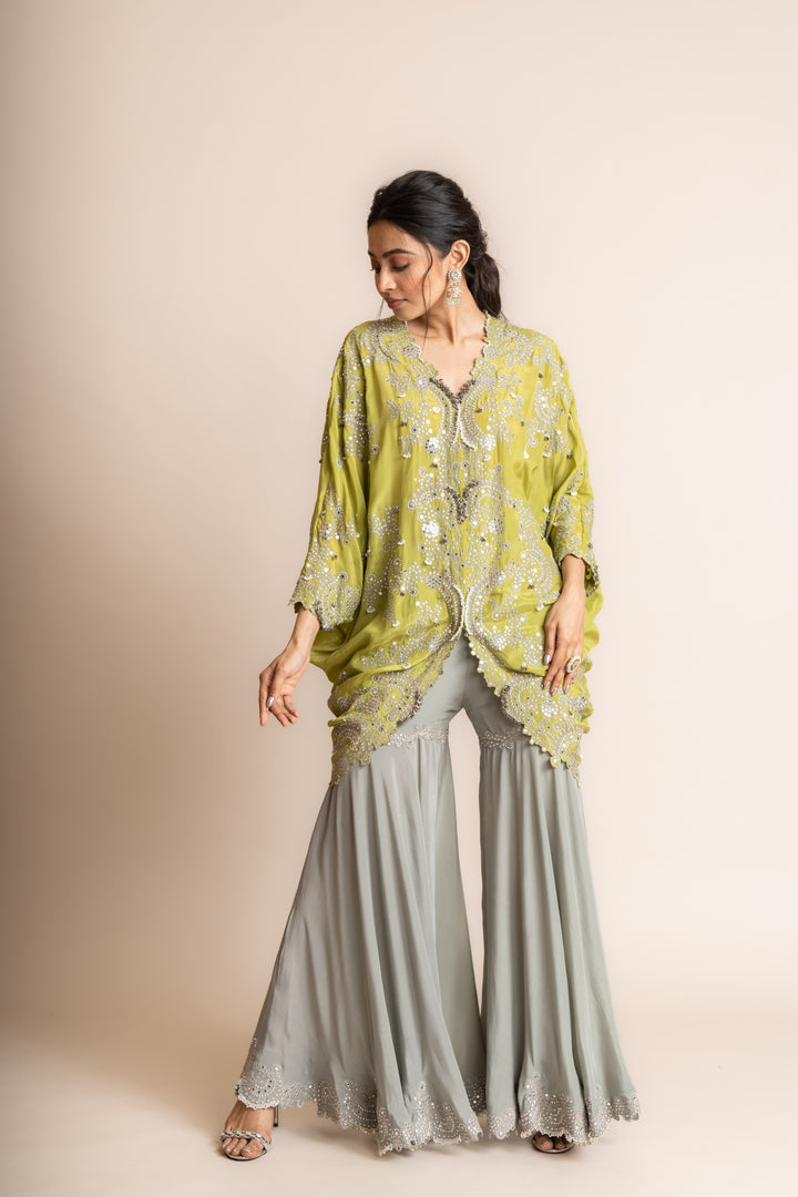 SHORT KITE WITH GHARARA SET - 3