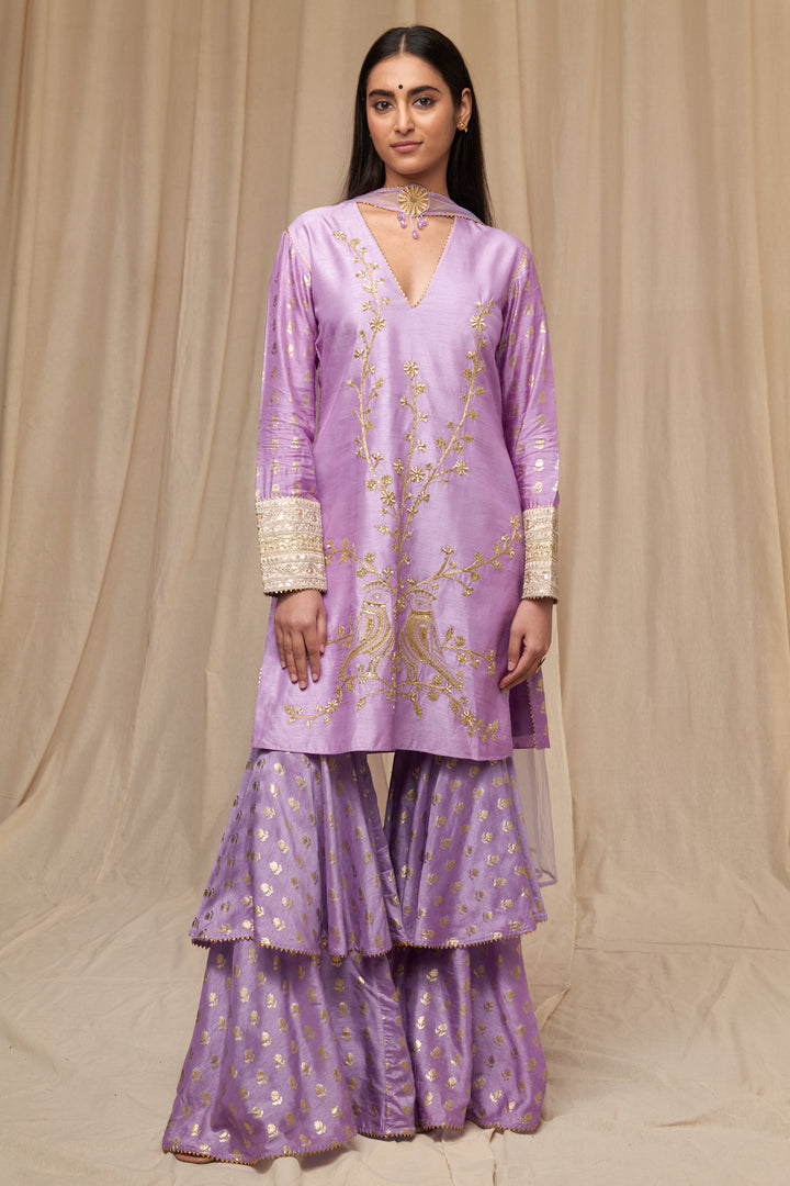 Lilac Wallflower Garara Set