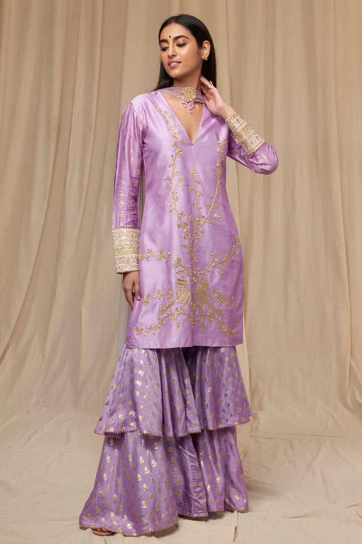 Lilac Wallflower Garara Set