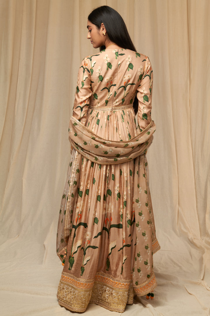 Oatmeal Anarkali