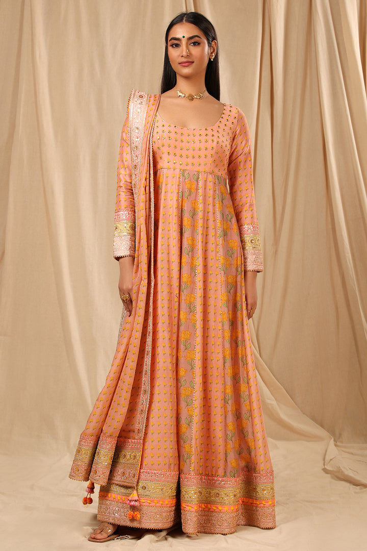 Rosepink Bloomingdale Anarkali Set