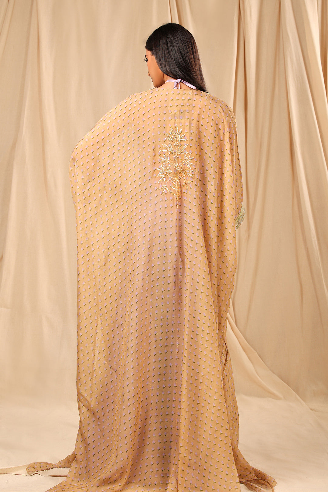 Lilac Wallflower Cape Set