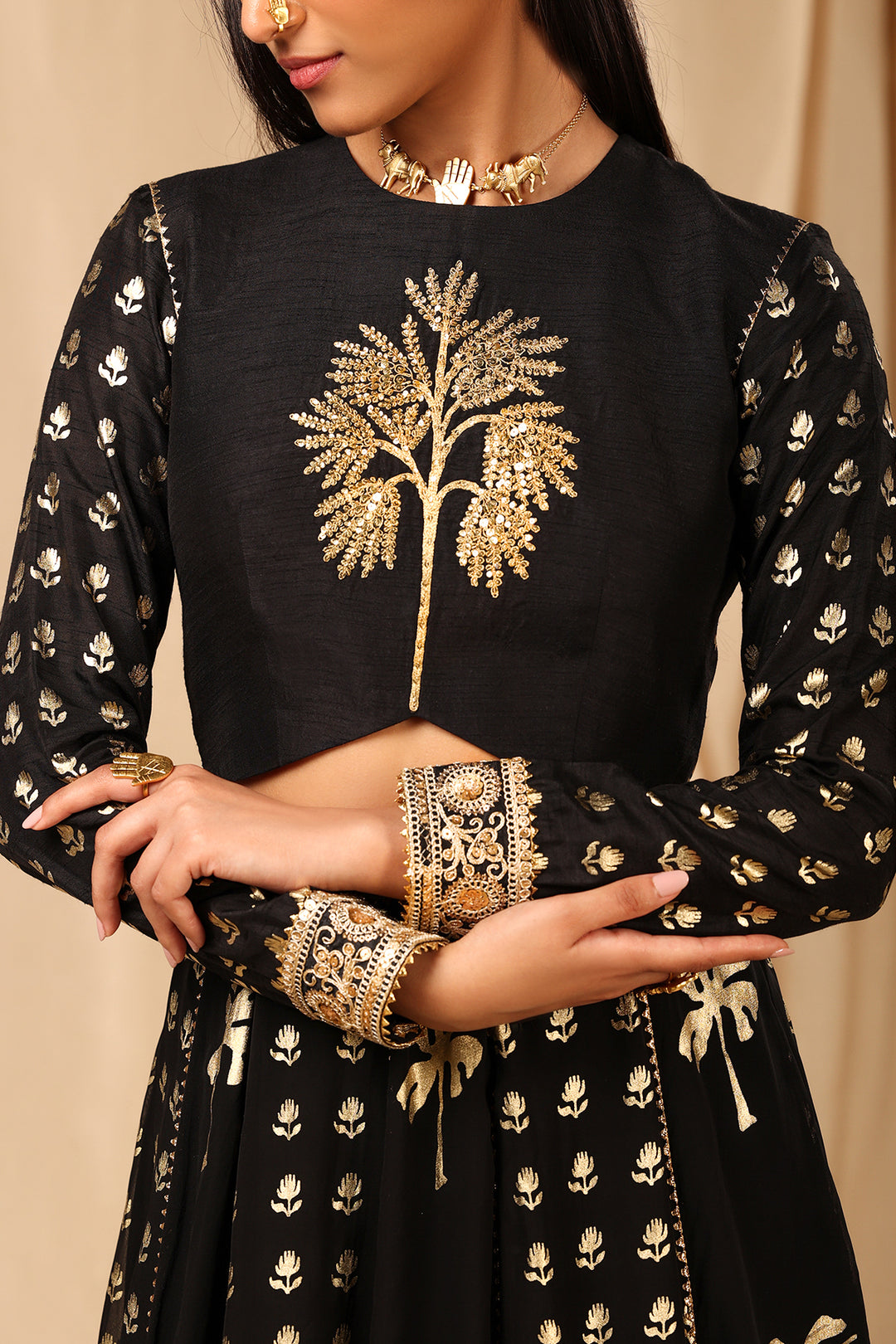 Black Coco Lehenga Set