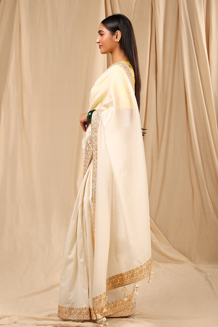 Ivory  Lily Saree