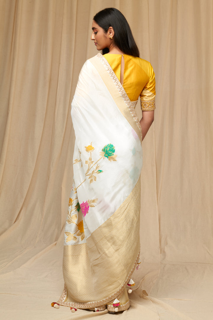 Pink Popsicle Jacquard Saree