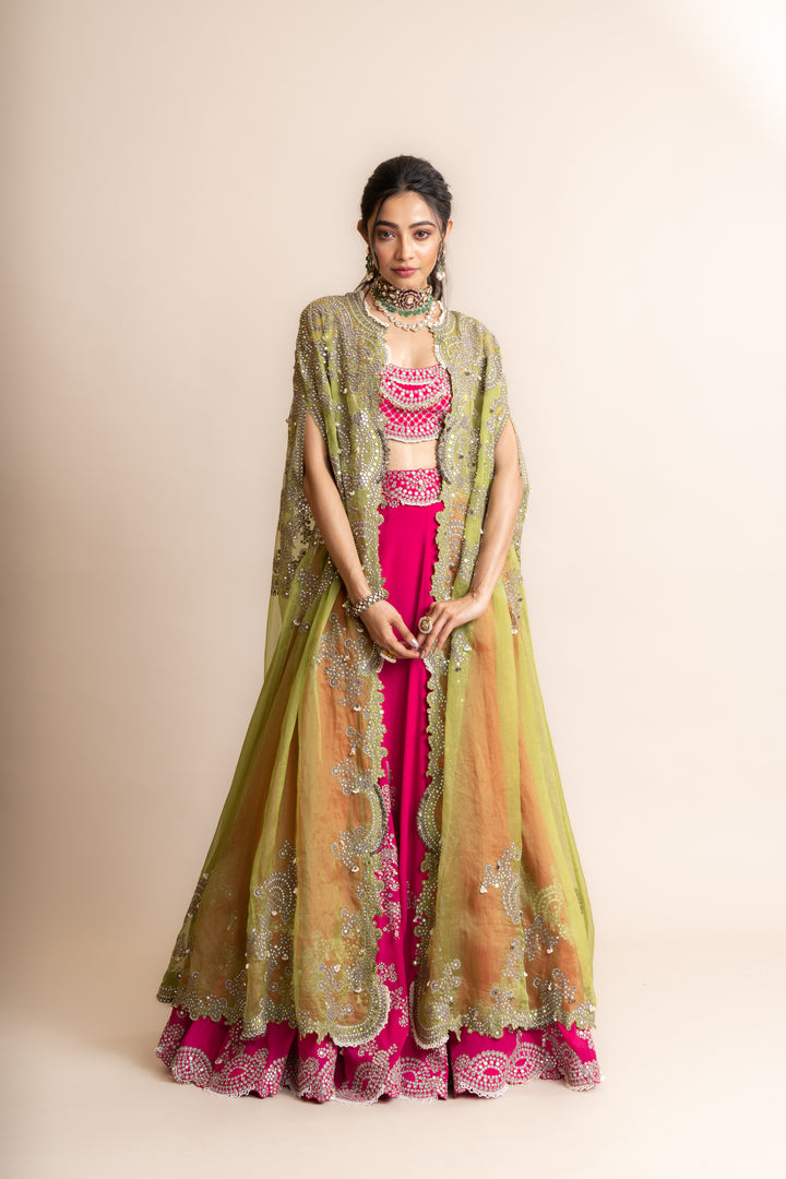 Cape With Sharara Set - 4