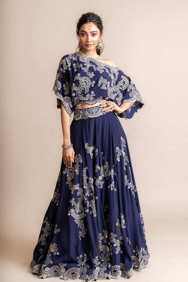 OFF SHOULDER TOP AND LEHENGA