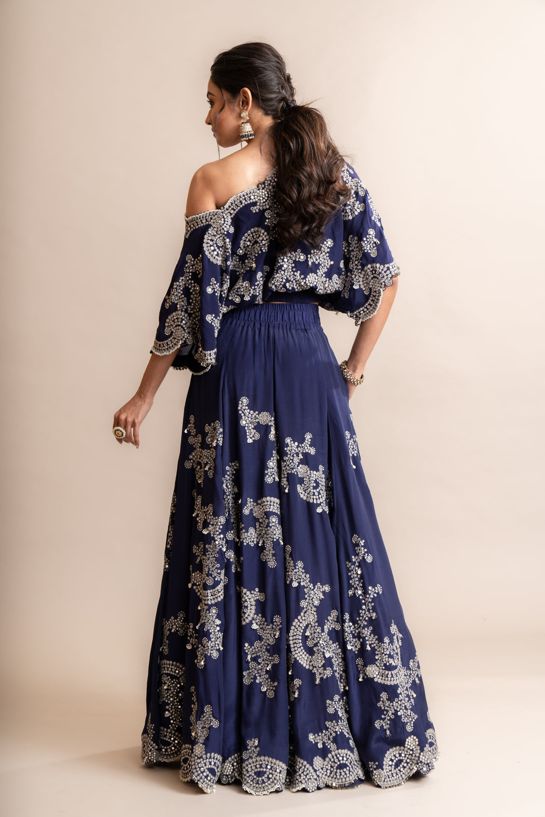 OFF SHOULDER TOP AND LEHENGA
