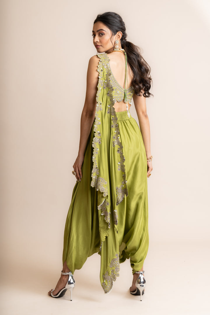 PRE DRAPED SAREE SET - 2