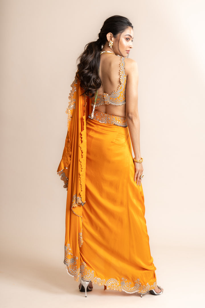 PRE DRAPED SAREE SET - 3